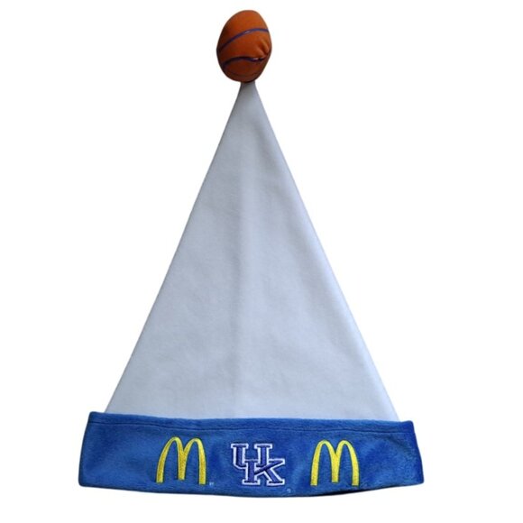 McDonald's University of Kentucky Wildcats USED Santa Hat (UK, Basketball) PM - Picture 1 of 3